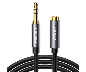 UGREEN 3.5mm Extension Cable 6.6FT Stereo Audio Auxiliary Jack Extender Lead Headphone Aux Extension Cord Male to Female Compatible with Headset Car TV PC MP3 Player Speaker Home Studio (2M)