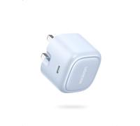 UGREEN 30W USB C Charger Nexode PD3.0 Foldable GaN Fast Charger Silver Blue | Wall Plug Power Adapter Compatible with iPhone 17 16 15 14 Pro Max Galaxy S25 S24 Ultra Pixel 9 8 7 iPad Air Mini
