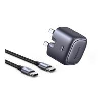 UGREEN 30W USB C Charger Nexode PD3.0 Foldable GaN Plug with 1m Cable | Compatible with iPhone 17 16 15 14 Pro Max, Galaxy S25 S24 Ultra, Pixel 10 9 8 Pro, iPad Pro Air Mini, Pixel 9 8 7 6