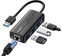 UGREEN 4 in 1 USB Hub to Ethernet Adapter, 3 Ports mit Gigabit
