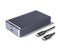 UGREEN 40Gbps M.2 NVMe SSD Enclosure, Aluminum NVMe Enclosure w/ Dual-Sided Fin Heat Sink, No-Fan-Noise M.2 Enclosure Compatible Thunderbolt 4/3/USB4/3.2 for MacBook Pro/Max, Mac Mini, Up to 3848MB/s
