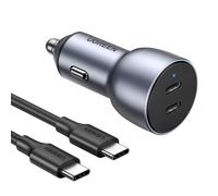 UGREEN 40W PD Car Charger 2 Ports with 60W USB C Cable