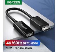 UGREEN 4K Displayport DP to HDMI Adapter 1080P Display Port Cable Converter For PC Laptop Projector Displayport to HDMI Adapter HDMI 4K-30Hz