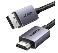 UGREEN 4K Displayport to HDMI Cable 6.6FT Unidirectional Braided DP to HDMI