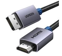 UGREEN 4K Displayport to HDMI Cable 9.9FT Unidirectional Braided DP to HDMI