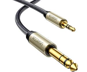 UGREEN 6.35mm to 3.5mm Audio Cable Hi-Fi Stereo 6.35mm 1/4 to 3.5mm 1/8 Lead TRS Mini Jack Aux Headphone Cord Compatible with Mixer Amplifier Speaker Earphone Laptop PC Phone MP3(2M)