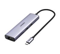 USB C 7-in-1 CM512 Hub Computer Adapter Ugreen Silver One Size