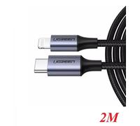 Ugreen 60761 mobile phone cable Black 2 m USB C Lightning