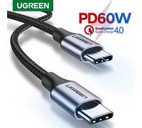 Ugreen 60W PD USB-C to USB-C Fast Charging Cable for iPhone 17 MacBook 0.25m-3m
