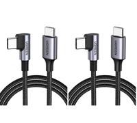 UGREEN 60W USB C Charger Cable Right Angle Type C to C Fast Charging, 1M (Pack of 2)