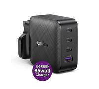 UGREEN 65W GaN USB-C Charger 4-Port PD Wall Power Adapter (3 USB-C + USB-A) HJ8U
