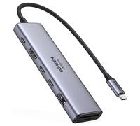 UGREEN 7-In-1 USB-C Hub with 4K HDMI, USB-A, USB-C, TF/SD Card Slot