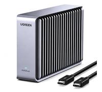 UGREEN 80Gbps M.2 NVMe SSD Enclosure with Aluminum Double-Sided Fin Heat Dissipation, No Noise External SSD Drive Compatible with MacBook/Mac mini/Studio M1-M5 Pro/Max Thunderbolt5/4/3/USB4/3.2/3.0