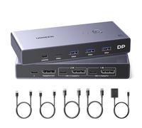 UGREEN 8K@60Hz Displayport KVM Switch 2 PC 1 Monitor with 2 DP Cables