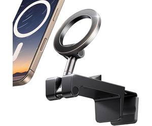 UGREEN Airplane Phone Holder Plane Travel Essential Magsafe Magnetic, Flight Tray Seatback Table Desk Stand Foldable Portable Adjustable Metal Arm Compatible with iPhone 17 Pro Max Air, S26 S25 Ultra