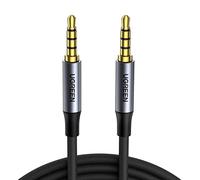 UGREEN Aux Cable 3.3FT 3.5mm to 3.5mm Audio 24K Gold-PlatedMic 4-Pole TRRS Lead Stereo Headphone Mini Jack Compatible with Car Aux Microphone Headset Earphone Speaker Xbox PS4 Laptop PC TV MP3 (1M)