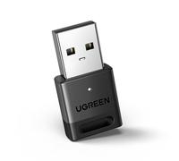 UGREEN Bluetooth 5.3 Adapter for PC, USB Bluetooth Dongle Receiver, EDR and BLE Modes, Long Range, Plug & Play, Mini-Sized, Supports Windows 11/10/8.1 for Controller, Headphone, Keyboard, Mouse etc.