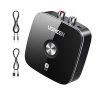 UGREEN Bluetooth 5.3 Receiver for Hi-Fi, Low Latency Audio, 3.5mm Jack Aux and RCA Connection, Long Range, Dual Pairing, Bluetooth Adapter for HiFi Amplifier, Home Stereo, Speaker