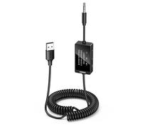 UGREEN Bluetooth 5.4 Transmitter Receiver, 2-in-1 with LED Display | Bluetooth Aux Adapter Car with Audio Jack Auto Reconnect for Car, TV, PC, Speaker, Lorry, Motorcycle, PS5, Projector