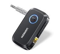UGREEN Bluetooth 6.0 Adapter for Car with LDAC, Bluetooth Receiver for Car/Home Stereo/Speaker, Handsfree Call, Dual Device Connection, 17 Hour Playtime