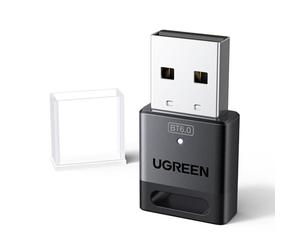 UGREEN Bluetooth 6.0 Adapter PC, USB Bluetooth Dongle for PC Windows 11/10/8.1, EDR & BLE Modes, Long Range, Plug & Play, Mini-Sized, for Controller, Headphone, Keyboard, Mouse etc.