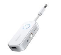 UGREEN Bluetooth 6.0 Transmitter Receiver, Dual Connection, 18H Long Playtime, Mic for Calls, 2-in-1 Wireless Aux Bluetooth Adapter for TV, Airplane, Headphone, Airpods, Speaker, Car