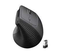 UGREEN Bluetooth Ergonomic Mouse, Vertical Wireless Mose, 4000 DPI Optical Tracking, 4 Adjustable DPI, Slient Clicks, 6 Buttons for Windows/macOS/iPad OS Laptop, MacBook, PC and iPad (BT5.4+2.4G)