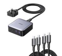 UGREEN Bundle Sale: 65W 4 Ports Charger+100W USB-C Cable*2 (3.2ft)