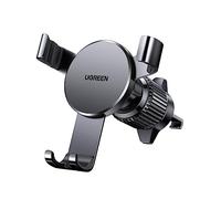 UGREEN Car Phone Holder Air Vent, Universal Gravity Car Phone Mount Aluminum Cradle for iPhone 17 Air 16 15 14 13 12 11 Pro Max XR X, Galaxy S25 S24 S23 S22 Ultra(Black)