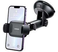 UGREEN Car Phone Holder Windscreen Mount Dashboard Phone Automobile Cradles Superior Suction Cup 360°Adjustable Long Arm Compatible with iPhone 16 Pro Max 15 14 13 12 11 SE, Galaxy S24 S23(Black)