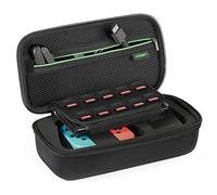 UGREEN Case for Nintendo Switch,Travel Bag Pouch Carry Hard Shell Protective Case with 10 Game Cartridges and Zipped Mesh Pocket for Console,Joy-Cons,Grip,Cables,Charger Plug,Card Games and Gadgets
