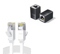 UGREEN CAT 6 Flat RJ45 LAN Gigabit Ethernet Cable Bundle with 10Gbps High-Speed Aluminum Ethernet Connector