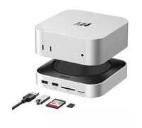 UGREEN Mac Mini M4 Dock with 10Gbps NVMe SSD Enclosure (Up to 8TB), USB C Hub with with 3x USB-A 10Gbps, 2x USB-A 3.0, 2x USB-C 10Gbps, 170MB/s SD/TF, Dock & Stand for Mac Mini M4/M4 Pro