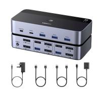 UGREEN DisplayPort KVM Switch (2 PCs, 2 Monitors, 8K@60Hz, 4-Port)