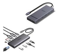 UGREEN Docking Station, 10-in-1 USB C Hub with Dual 4K@60Hz, Single 8K@30Hz, Gigabit Ethernet, 100W PD, 4x 5Gbps USB Data Ports, SD/TF & 12-in-1 Docking Station Triple Display (2x HDMI +DP)