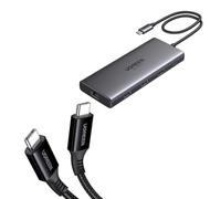 UGREEN Docking Station, 10-in-1 USB C Hub with Dual 4K@60Hz, Single 8K@30Hz, Gigabit Ethernet, 100W PD, 4x 5Gbps USB Data Ports, SD/TF & 100W USB C Charging Cable