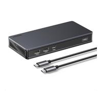 UGREEN Docking Station Dual Monitor, 9-Port, Dual 4K@60Hz (2x HDMI + 2x DisplayPort), 100W PD, 1Gbps Ethernet, 3x 10Gbps USB-A/C Ports, for MacBook and Windows(Install The Latest DisplayLink Driver)