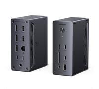 UGREEN Docking Station, Triple 4K Display (2x DP+ HDMI), 14-Port USB-C Dock, 100W Max Charging for Laptop, 27W Max USBC, 10Gbps USB-C/A, 170MB/s SD, Ethernet, Audio, 140W Power Supply for Dell, HP