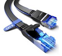 UGREEN Ethernet Cable 1M, Cat 8 Internet Cable Flat High-Speed 40Gbps 2000Mhz Network Cable, Gigabit RJ45 LAN Cable Patch Cord Compatible for PC/Laptop, PS5, Xbox, Modem, Router, Switch, TV