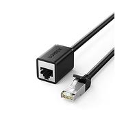 UGREEN Ethernet Extension Cable, Cat6 RJ45 Male to Female Lead, Shielded Network Patch Cord Connector Compatible for Switch, Modem, Patch Panel, Router, PC, Laptop, Network Printer (1M)