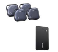 UGREEN FineTrack (4 Pack) Compatible with Apple Find My (iOS only), FineTrack Slim G Compatible with Find Hub (Android Only), Bluetooth Finder for Keys, Wallet, Luggage