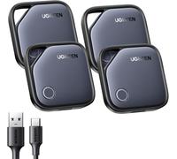 UGREEN FineTrack Bluetooth Tracker Tag 4 Pack USB-C Rechargeable Compatible