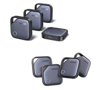 UGREEN FineTrack Duo (4 Pack) for iOS & Android, FineTrack G USB-C Rechargeable (4 Pack) Compatible with Find Hub (Android Only), Bluetooth Finder for Keys, Wallet, Luggage