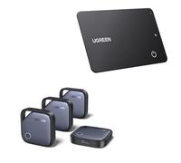 UGREEN FineTrack Duo (4 Pack) for iOS & Android, FineTrack Slim G Compatible with Find Hub (Android Only), Bluetooth Finder for Keys, Wallet, Luggage