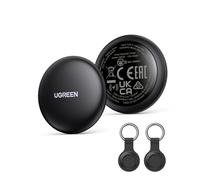 UGREEN FineTrack Mini 2 Pcak Compatible with Apple Find My (iOS only), Tracker Tag with 18-Month Replaceable Battery, 80dB Volume, Bluetooth Finder for Keys, Wallet, Luggage (Includes 2 Tag Holders)
