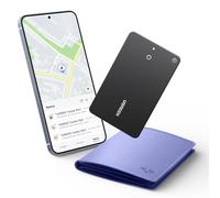 UGREEN FineTrack Slim S Compatible with Samsung SmartThings, Wallet Tracker with Reverse Phone Find, 7-Day Location History, Magnetic Charging, IP68 Waterproof, 1.7mm Bluetooth Finder for Galaxy Phone