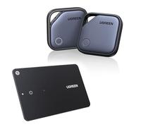 UGREEN FineTrack Slim Wallet Tracker for iOS only, FineTrack S 2 Pack Compatible with Samsung SmartThings, Bluetooth Finder for Keys, Wallet, Luggage, Suitcase and More