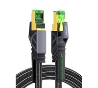 UGREEN Game Ethernet Cable, CAT 8 High-Speed Professional Gaming Network Cable, 40Gbps 2000MHz Braided RJ45 LAN Gigabit Cable, SF/FTP POE 26AWG Compatible with Xbox One Switch PS5 PS4 Modem Router