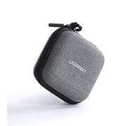 UGREEN Hard Case for Earphones Bag for Electronic Accessories EVA Waterproof Shockproof Organizer Compatible with Airpods USB Cables Pen Drive Memory Card Coin (Grey)
