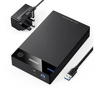 UGREEN Hard Drive Enclosure, SATA to USB 3.0 HDD Caddy for 2.5 3.5 inch SSD HDD Disk up to 22TB with DC Power Adapter, Tool-free Lay-Flat Hard Drive Docking Station for Windows Linux macOS, PS4, Xbox